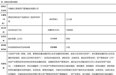 重磅！中國華融資清倉青海省唯一AMC牌照股權，受托掌控股權基金戰投重整